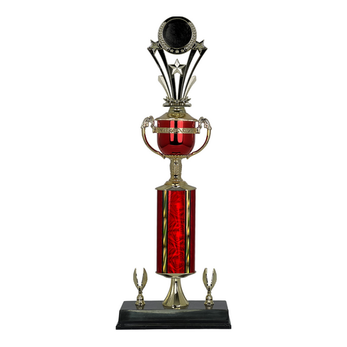Trofeo de Tubo con Figura Serie 442 de Estrella Holder